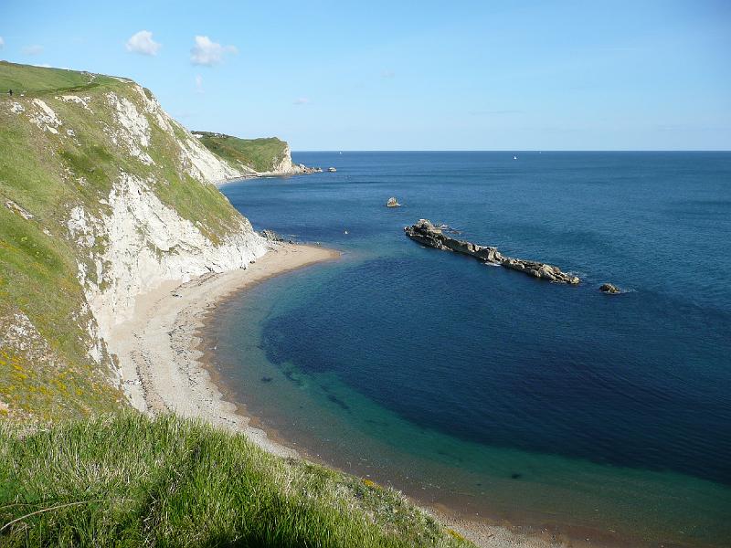 P1000289- Trait de cote a Lulworth.JPG - Trait de côte à Lulworth